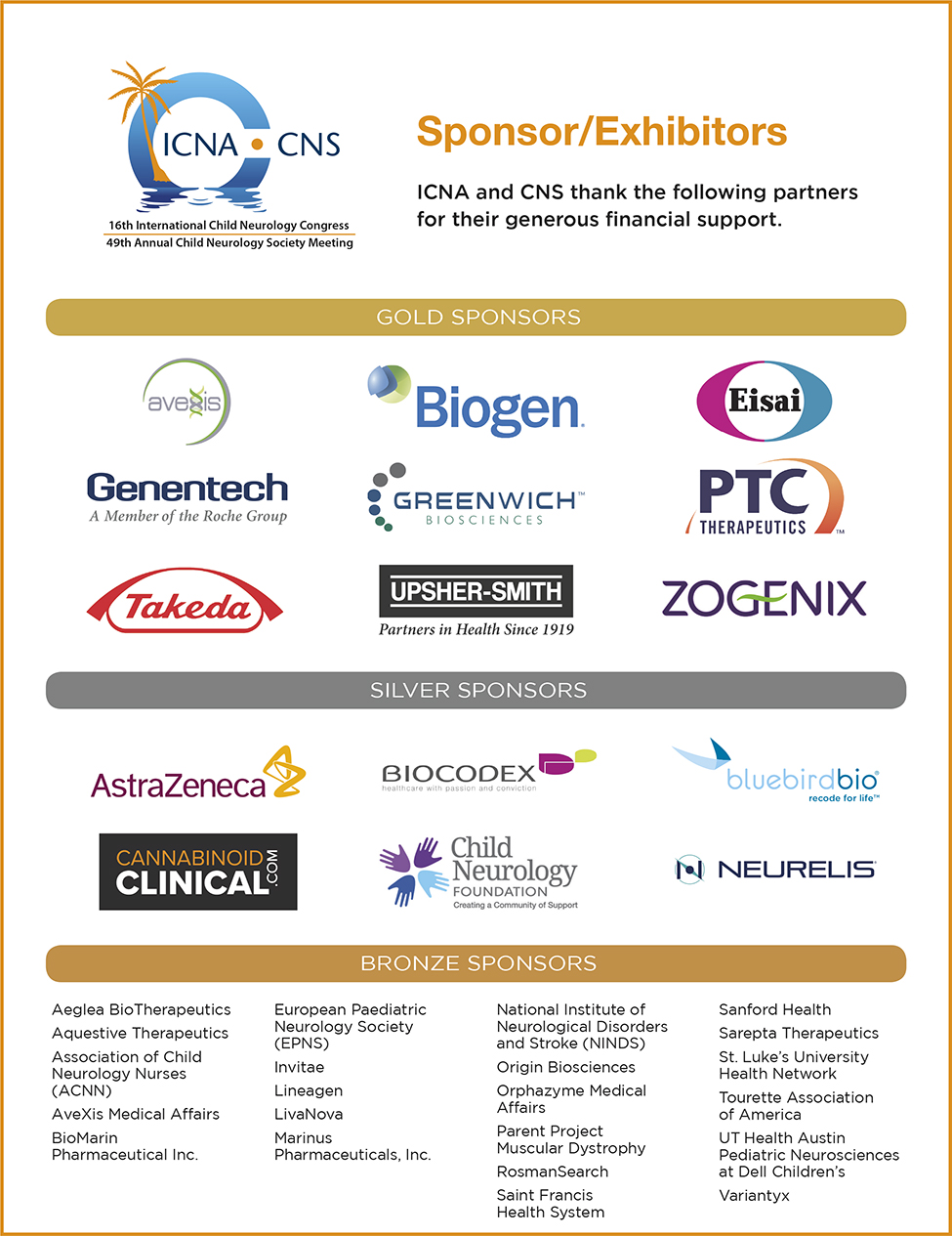 2020 CNS Sponsors