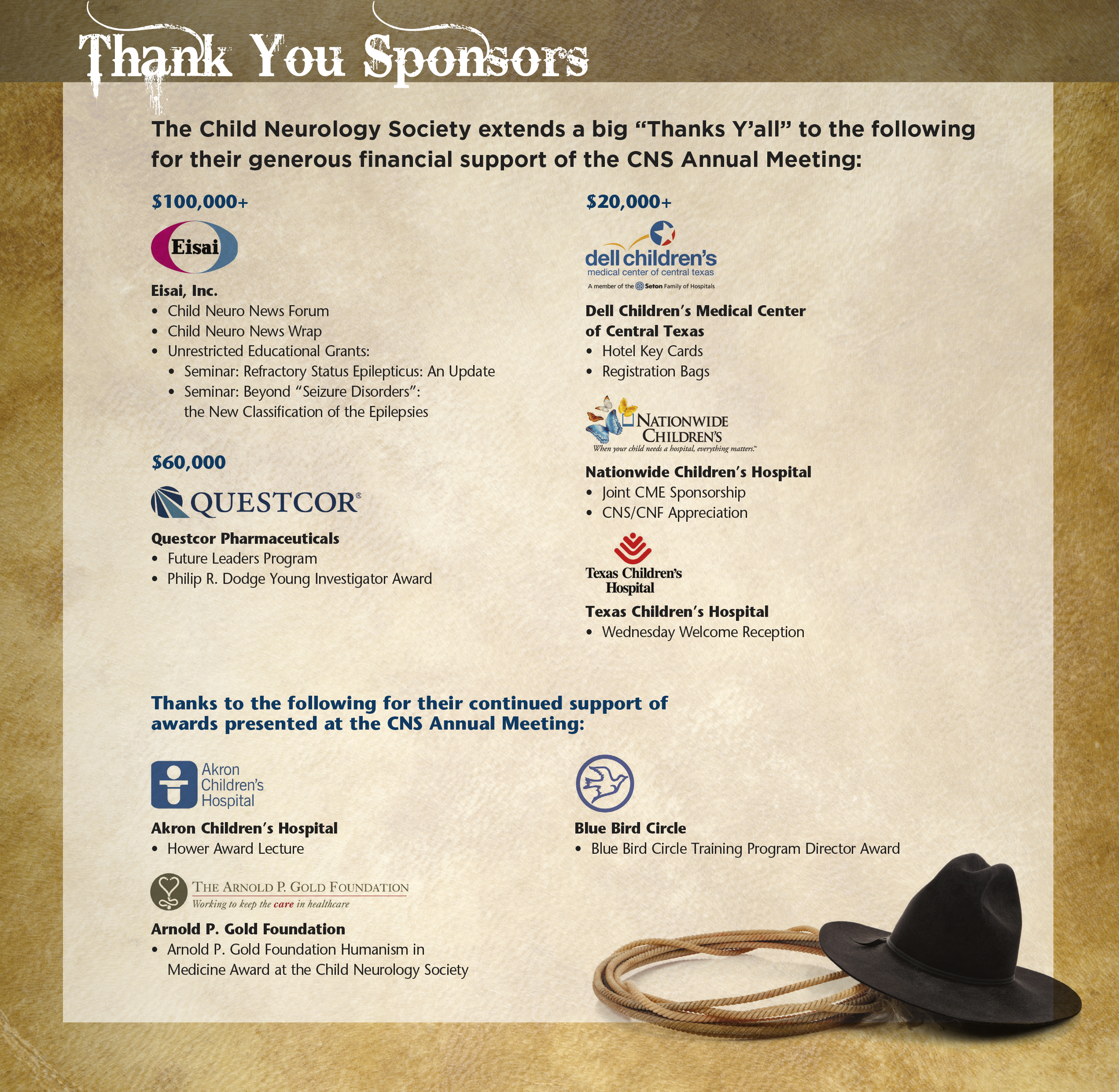 42th CNS Annual Meeting Sponsors