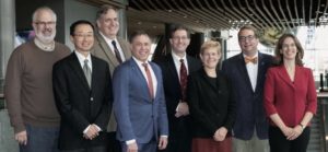 Current CNS Board (L-R): Jonathan Mink, Peter Kang, Kenneth Mack, Gary Clark, Phillip Pearl, Mary Zupanc, Bruce Cohen, Renée Shellhaas