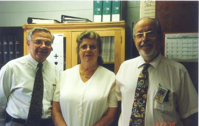 L-R: Jack Pellock, Marilyn Myer (VCU section administrator), Ed Myer